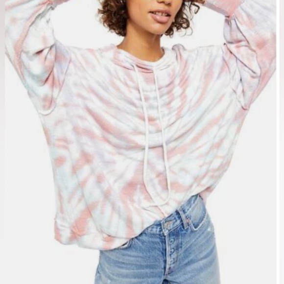 NWT Free People Best Catch Tie Dye Tee - Picture 4 of 16